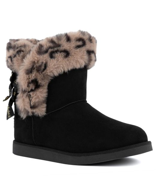 Juicy Couture Black King Cozy Cold Weather Boots