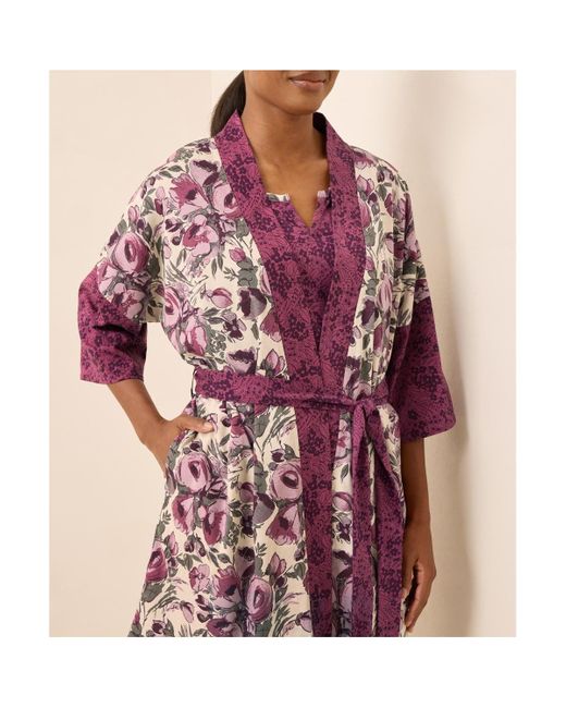 Pact Red Organic Cotton Staycation Short Robe