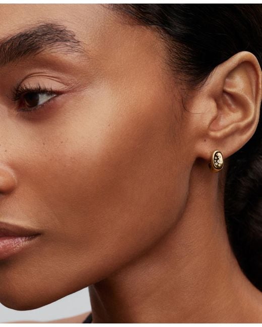 Pandora Metallic Stone-set Stud Earrings