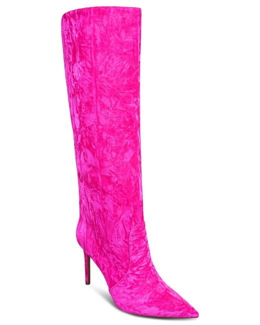 INC International Concepts Pink Havannah Knee High Stovepipe Dress Boots