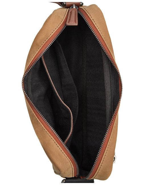 Tommy Hilfiger Brown Classic Logo Zip Camera Bag for men