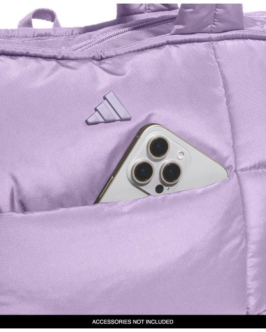 Adidas Purple All Me 3 Quilted Tote