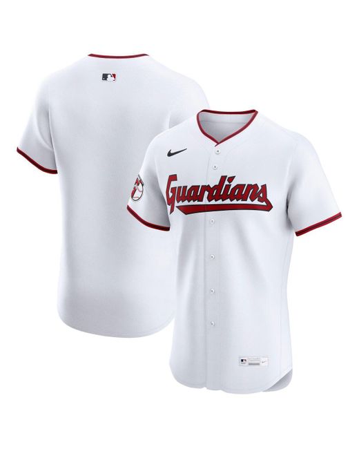 Nike White Cleveland Guardians Home Elite Jersey for men