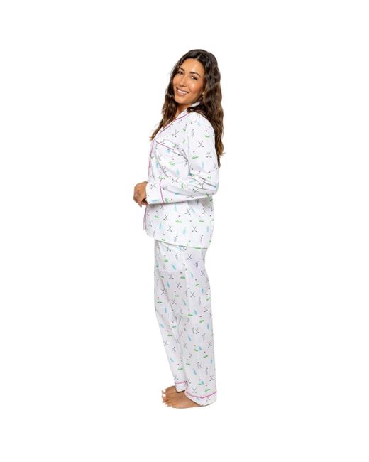 Sant And Abel White Long Pj Set
