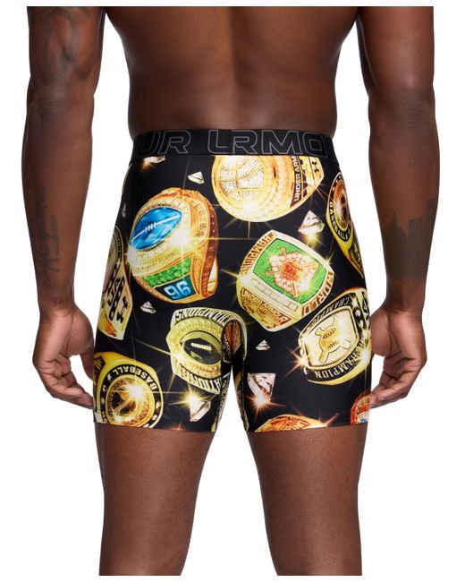 Under Armour Blue Performance Tech Mesh Graphic 6" Boxer Briefs for men