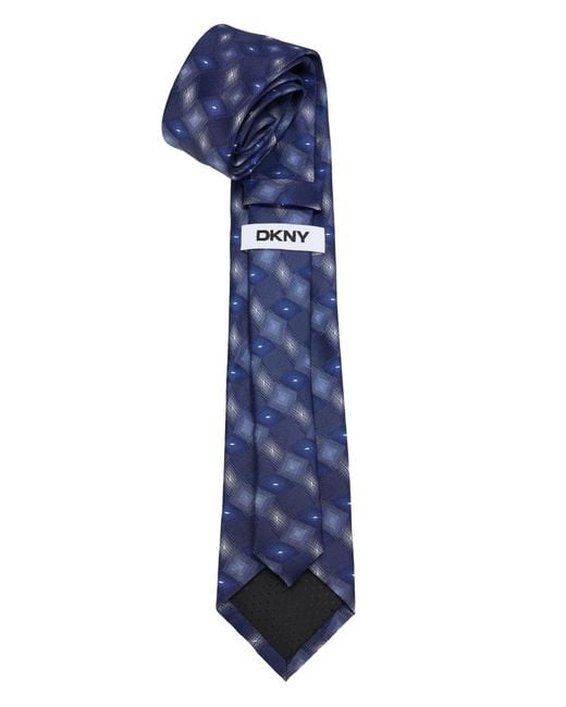 DKNY Blue Tossed Slim Design Tie for men