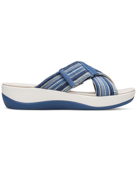Clarks Blue Cloudsteppers Arla Wave Sandals