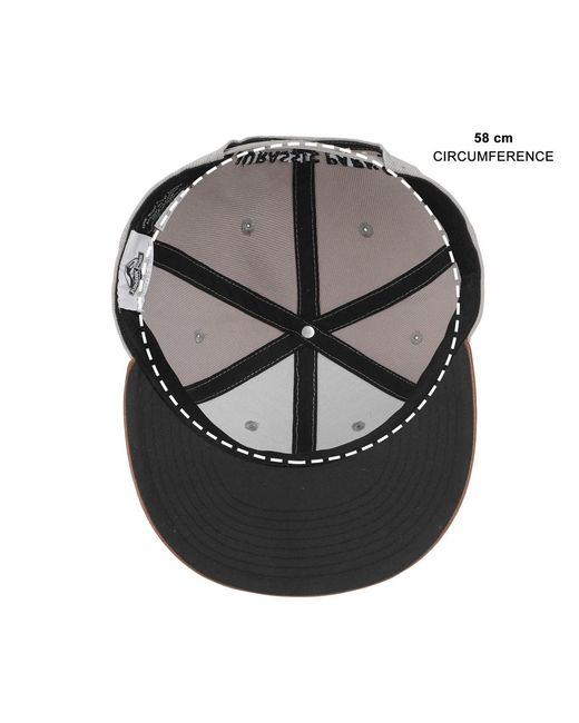 Jurassic Park Gray Logo Woven Patch White Snapback Hat for men