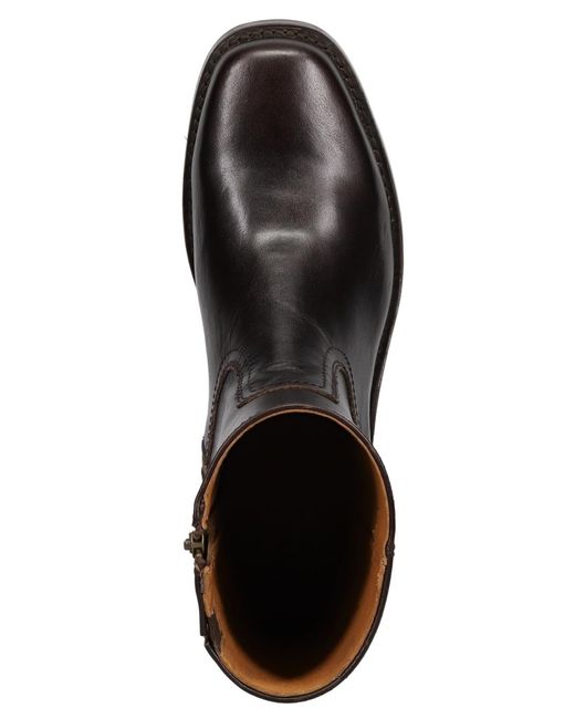 Frye Black Campus Inside Round-toe Ankle Boots for men