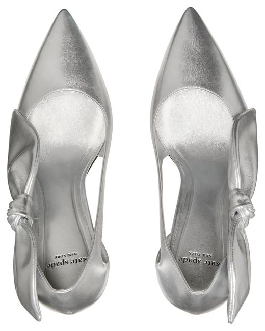 Kate Spade White Bunnie Suede Slip-on Pumps