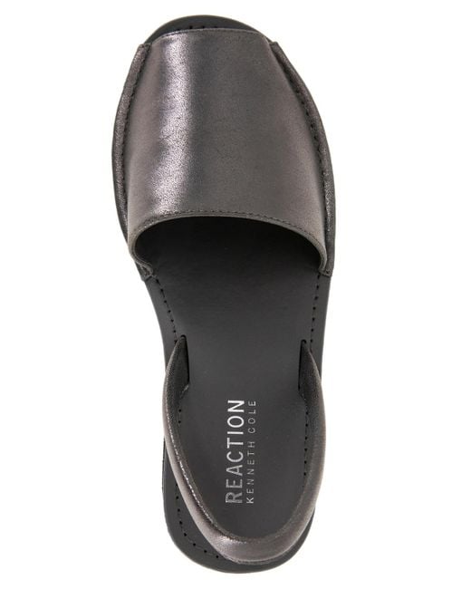 Kenneth Cole Black Fine Glass Wedge Sandals