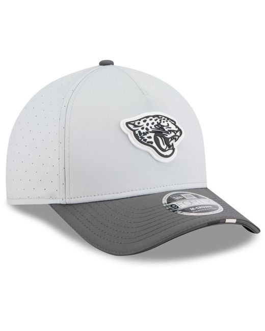KTZ Gray/graphite Jacksonville Jaguars 2025 Nfl Training Camp A-frame 9forty Adjustable Hat for men