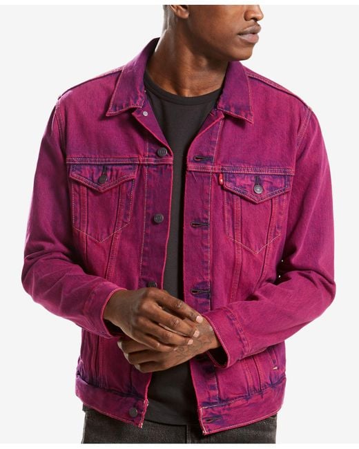 Levi's Men's Trucker Jacket in Pink for Men | Lyst