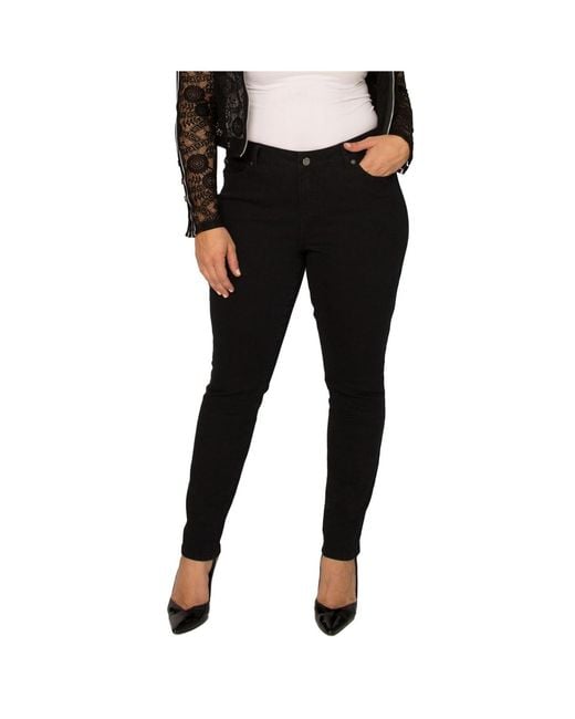 Standards & Practices Black Plus Size Basic 5-pocket Style Skinny Jean