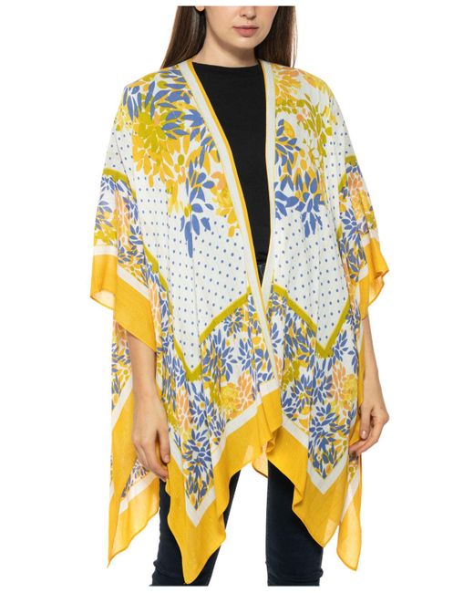 INC International Concepts Floralprint Metallic Kimono, Created For