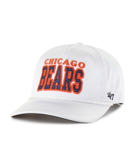 '47 White Chicago Bears Outspoken Hitch Adjustable Hat