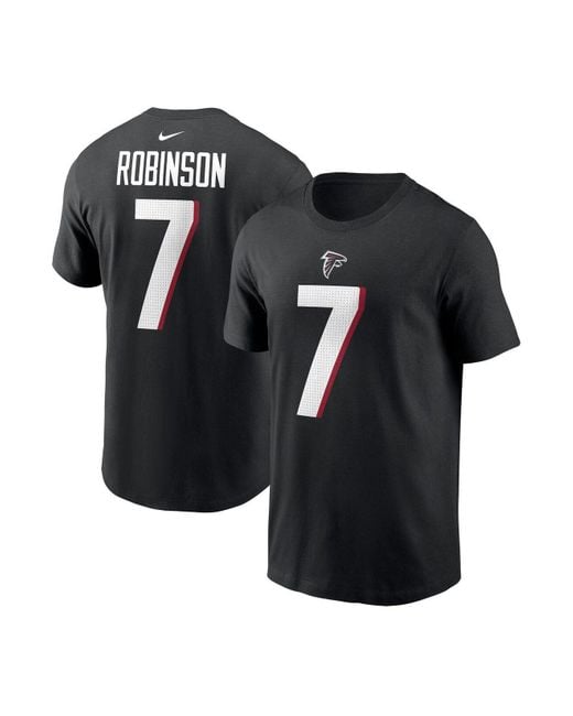 Men's Nike Bijan Robinson Black Atlanta Falcons 2023 NFL Draft First Round Pick Game Jersey Size: 4XL