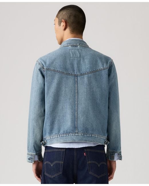 Levi's Blue Button-front Trucker Jacket for men
