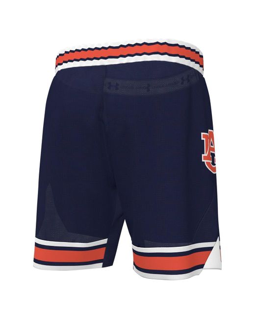 Under Armour Blue Auburn Tigers Replica Basketball Shorts for men