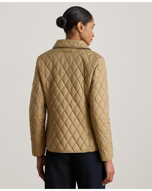 Ralph Lauren Natural Crest Patch Quilted Jacket