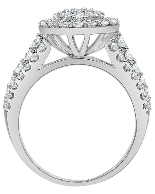 Macy's White Certified Diamond Bridal Set Two Band Ring (2 Ct. T.w.