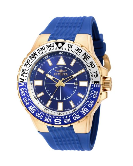 INVICTA WATCH 19270 Aviator Quartz 3 Hand Blue Dial Watch for men
