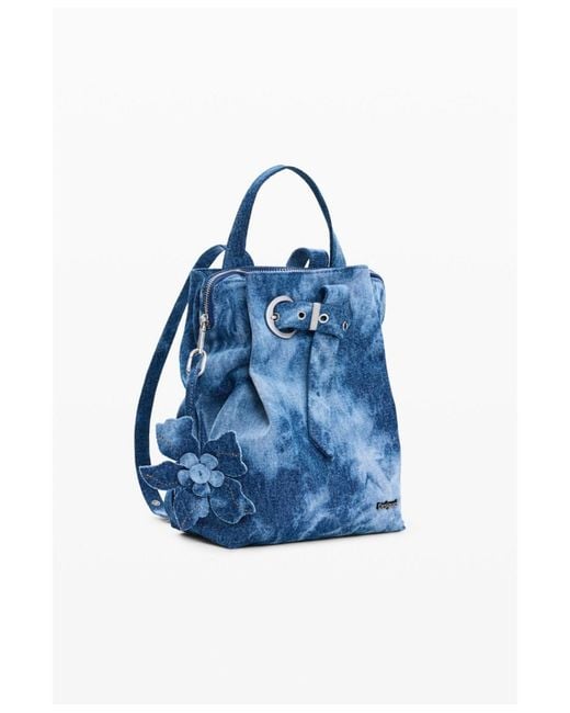 Desigual Blue Small Denim Backpack