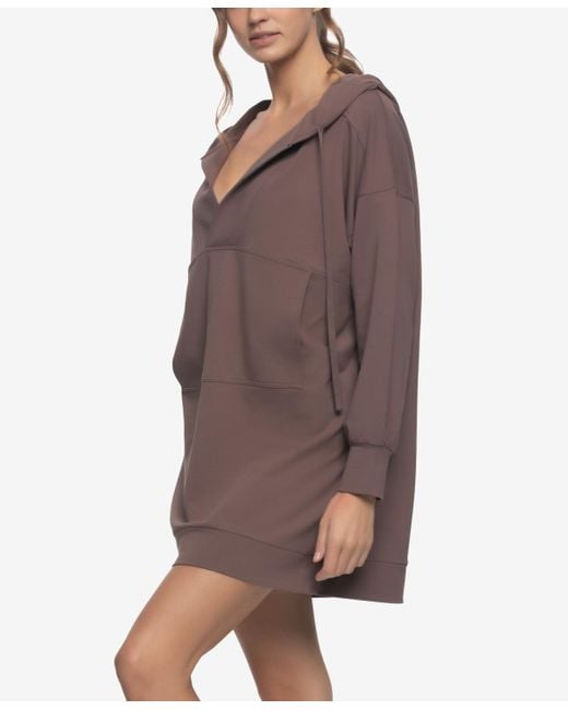 Felina Brown Regular Kimora French Terry Sweatshirt Hoodie