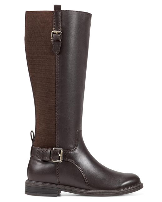 Easy Spirit Brown Jackie Eflex Block Heel Tall Boots