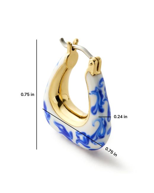 Ana Luisa Statement Earrings - Dakota Marble Blue