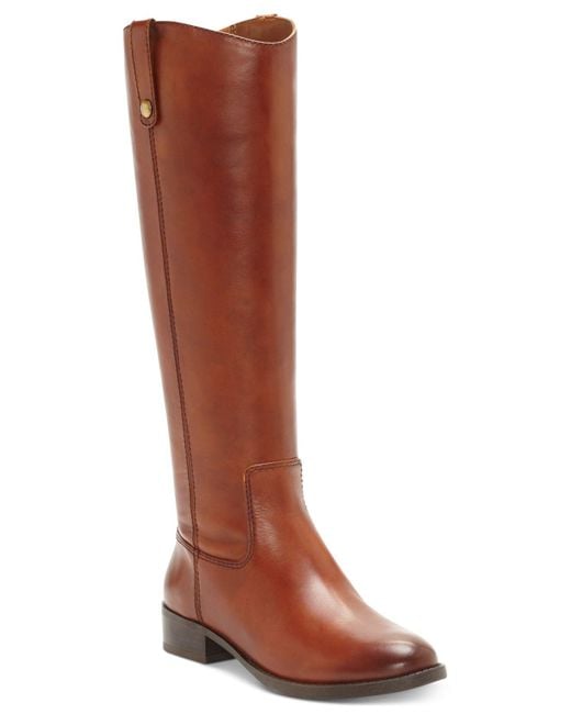 womens wide calf boots cognac
