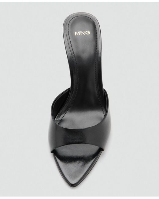 Mango Black Pointed-heel Sandals