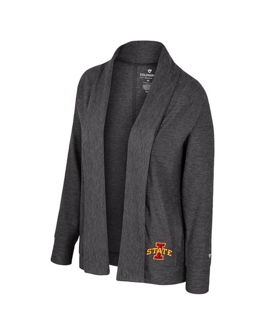 Colosseum Athletics Black Iowa State Cyclonesâ Dash Cardigan
