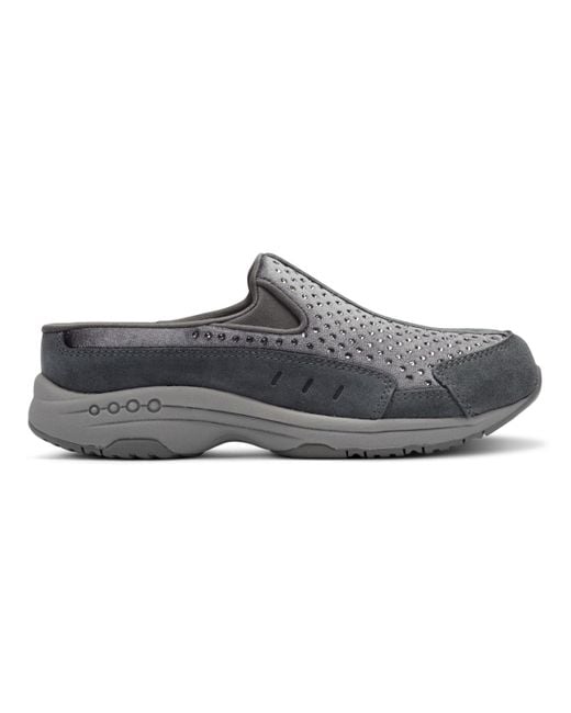 Easy Spirit Gray Traveltime Slip-on Mule Walking Sneakers