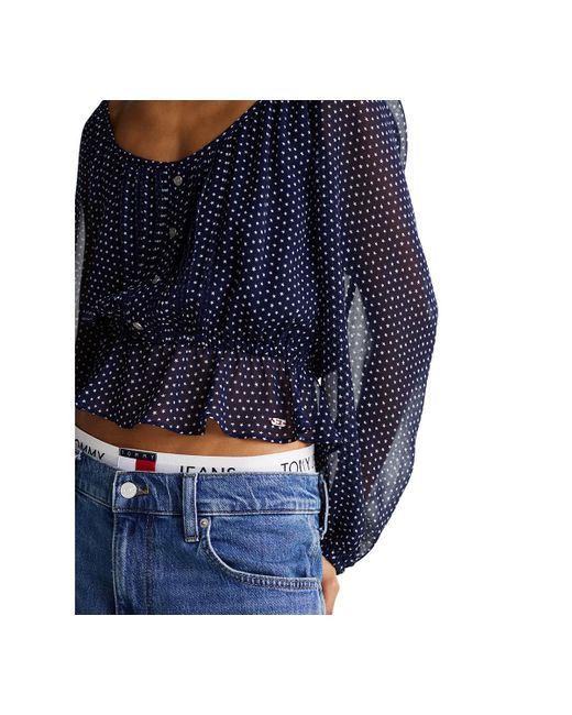 Tommy Hilfiger Blue Star All Over Print Blouse
