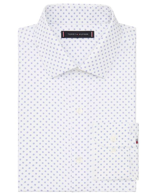 Tommy Hilfiger White Athletic Fit Dress Shirt for men