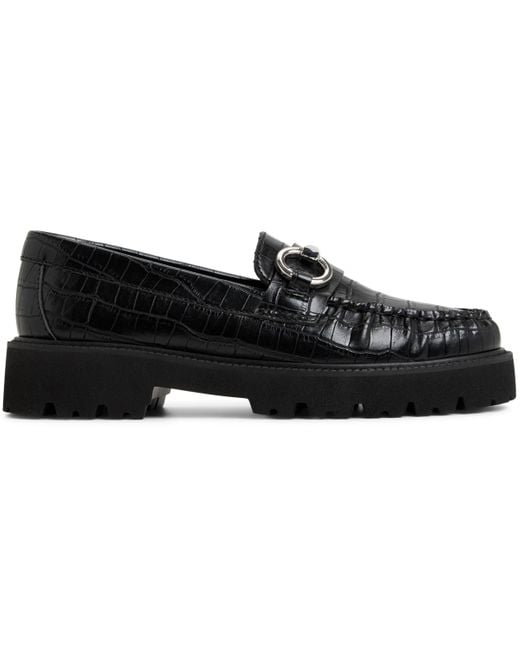 ALDO Black Danrose Lug-sole Bit Loafers