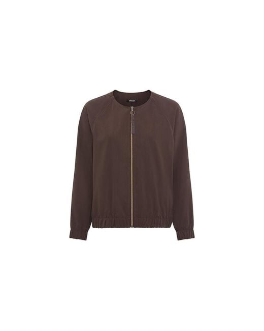Olsen Brown Collarless Jacket