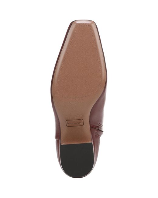 Franco Sarto Purple Saydie Square Toe Pull On Short Boots