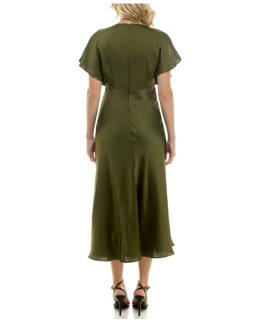 Taylor Dolman Sleeve A-line Dress in Green | Lyst