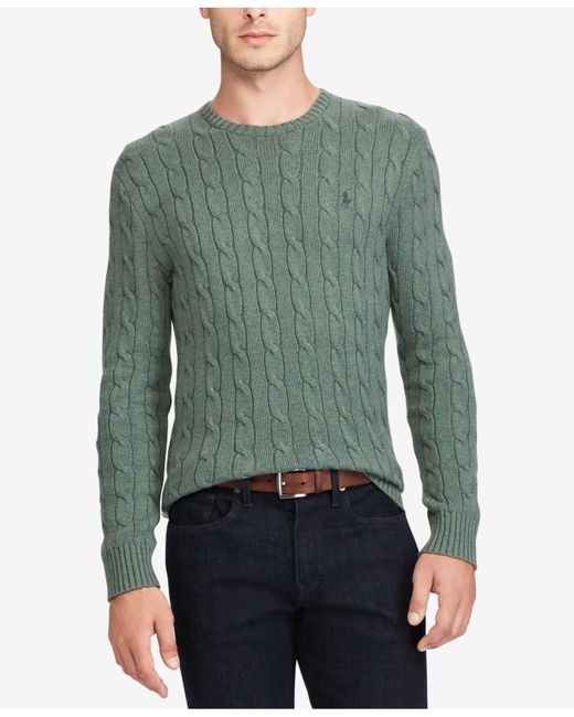 Polo Ralph Lauren Green Men's Cable-knit Sweater for men