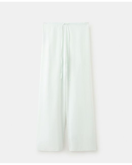 Mango Blue Flowy Pyjama Pants
