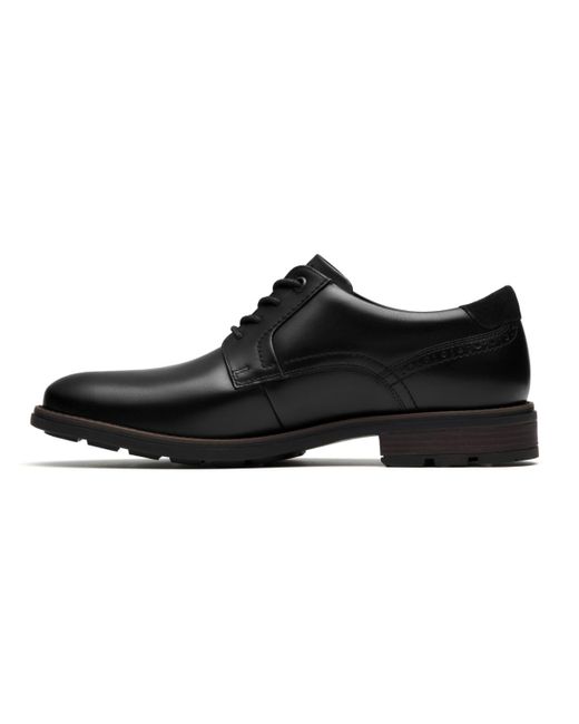 Clarks Black Emmet Plain Toe Dress Shoe for men