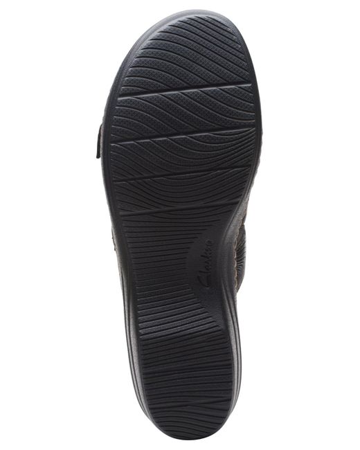 Clarks Black Merliah Karli Slip-on Strappy Sandals