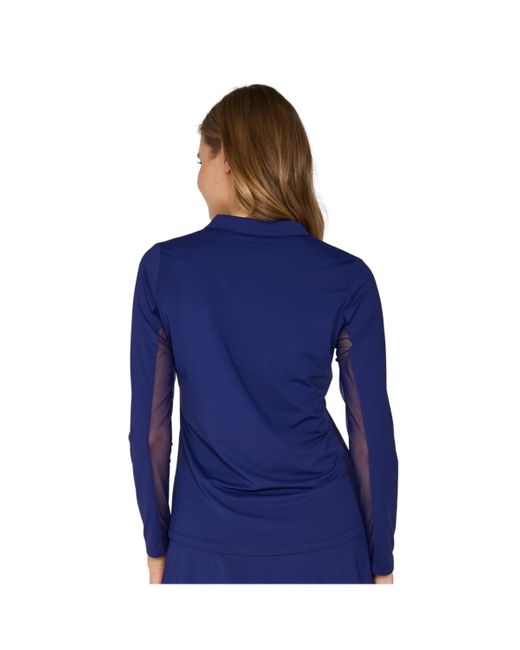 G Lifestyle Clothing Blue G Lifestyle Long Sleeve Polo