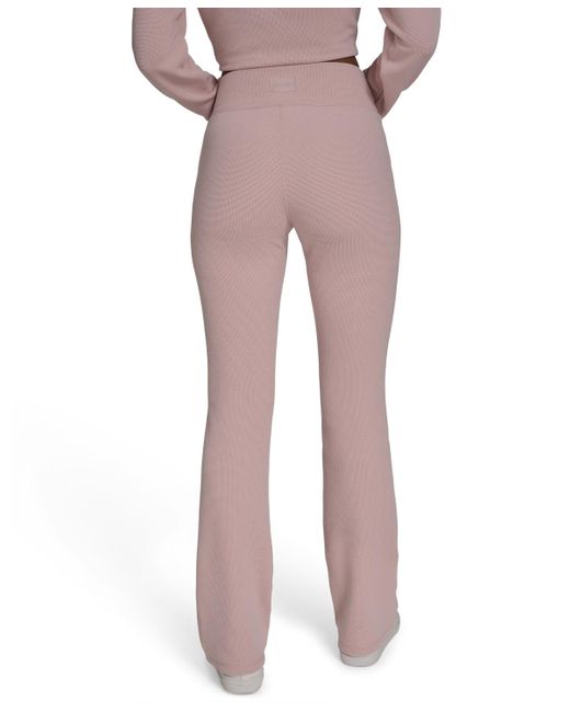 Calvin Klein Pink Flare-leg High-waist Pants