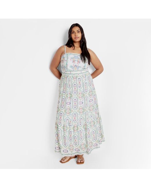 Plus Size Macys White Womens Dresses City Chic Women's White Plus Size  Molly Maxi Dress