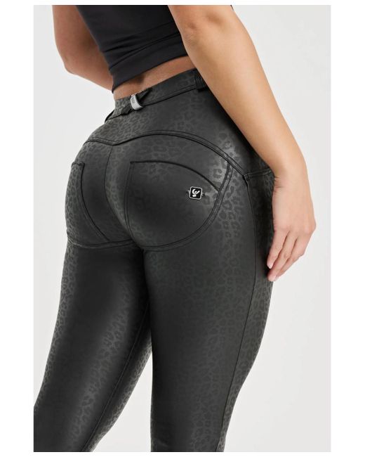 Freddy Black Wr.up Panther Faux Leather Pants