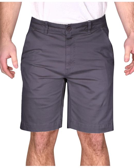 Vintage 1946 Gray Flat Front Stretch Comfort 9" Shorts for men