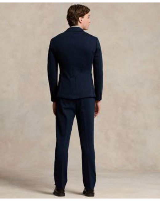 Polo Ralph Lauren Blue Double Knit Suit Jacket Polo Shirt Trousers Oxford Shoes for men